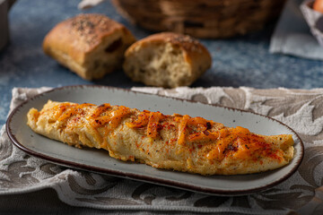 Egg omelette with cheddar