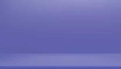 Crédence de cuisine en verre imprimé Pantone 2022 very peri Trendy 2022 Very Peri color. Purple Background Empty Room Studio with shelf.Mini Violet Gallery wall room with copy space Color of the year 2022. Background for designers