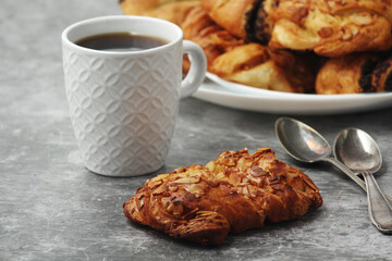 Traditional Swedish fika - a coffee break with pastries
