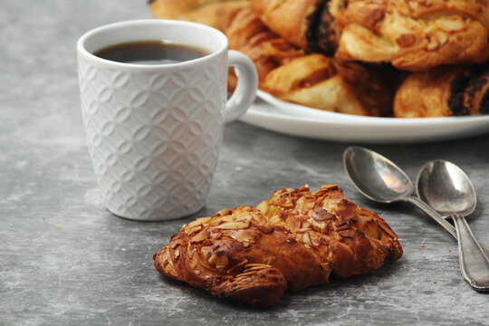 Traditional Swedish fika - a coffee break with pastries