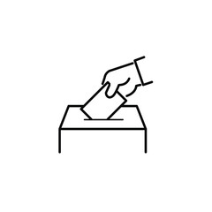election vote icons symbol vector elements for infographic web