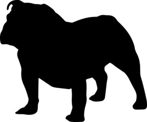 Bull Dog Silhouettes SVG Bull Dog Clipart