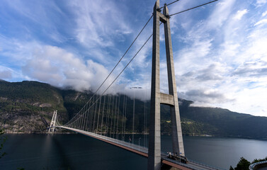 bridge over a fjord