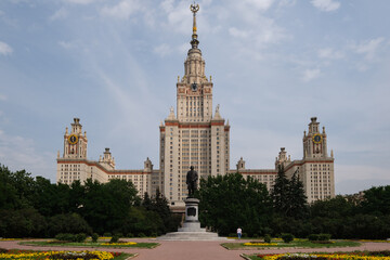 Fototapeta na wymiar Moscow State University Campus, Russia