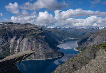 lake and mountains