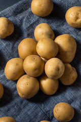 Raw Yellow Organic Baby Potatoes