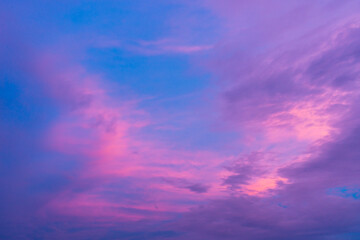 Fototapeta na wymiar Beautiful twilight sunset sky background