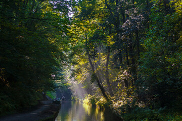 The Llangollen Canal, approaching the Chirk Tunnel, Wrexham, Wales