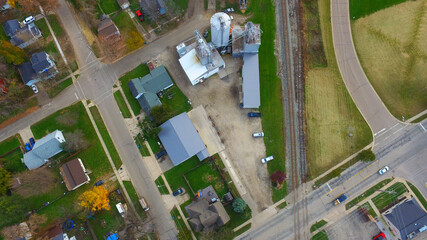 Aerial Silos and Fall Colors © Jonathan