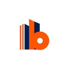 B building logo