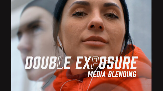 Double Exposure RGB Split Media Replace