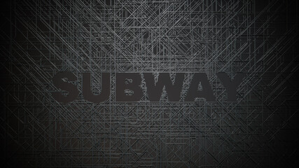 Abstract map of Subway scheme