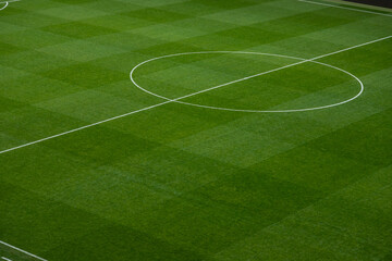 Soccer Field Line detail for Backgrounds or Texture