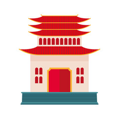 chinese pagoda facade