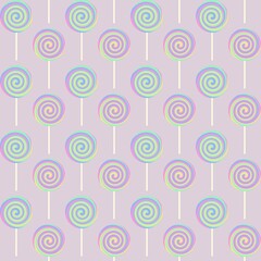 Lollipop Seamless Repeat Pattern