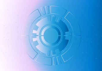 Abstract technology concept blue background