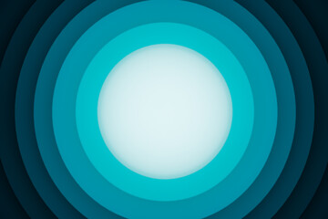ILUSTRACION CIRCULOS CONCENTRICOS DEGRADADO AZUL RENDER