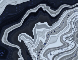 Winter Liquid Marble Background Texture