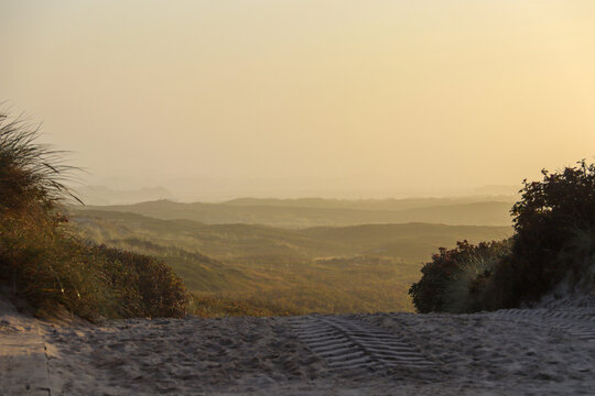 Dunes of Germany in the morning sun
