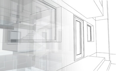 Fototapeta premium interior of a house