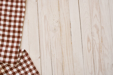 tablecloth on wooden table texture decoration kitchen top view