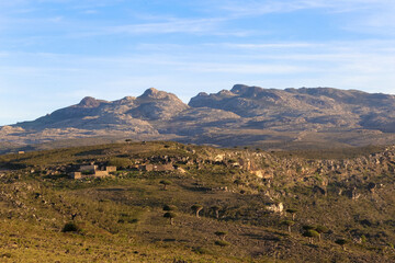 landscape with mountains