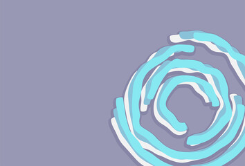 Simple wallpaper with wavy and cute circular lines