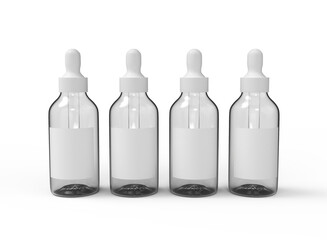 Glass Dropper Bottles Mockup