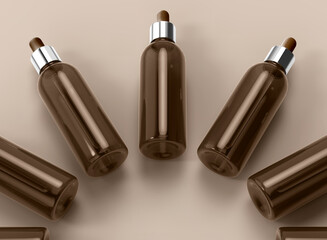 Amber Dropper Bottles