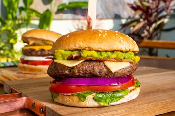 burger meat tasty fast food