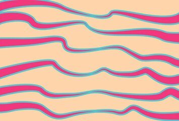 Simple background with gradient waving lines pattern