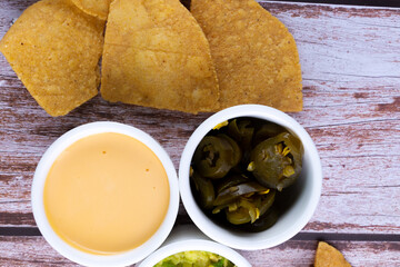 tasty mexican food burritos anda nachos