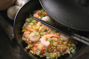 Fried rice with shrimp