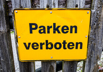 no parking sign in germany