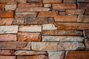 Close up of a stone wall background