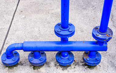water pipe at a construction site