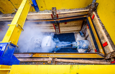 water pipe at a construction site