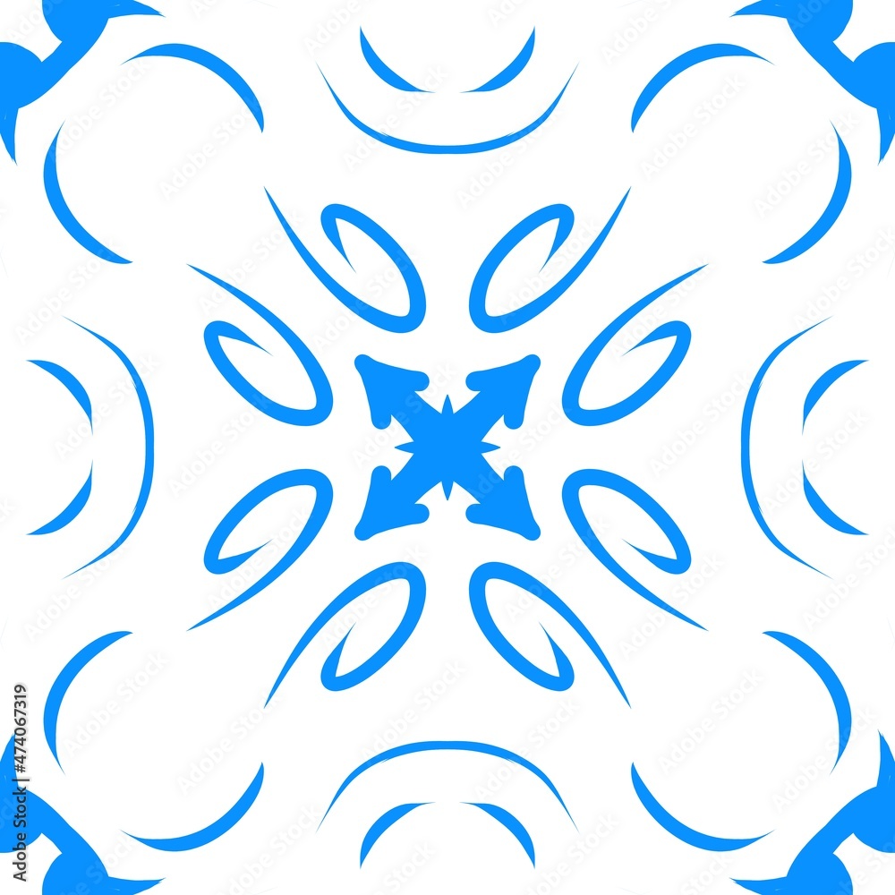 Poster abstract looping pattern or texture.