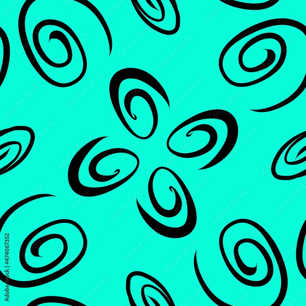 Poster abstract looping pattern or texture.