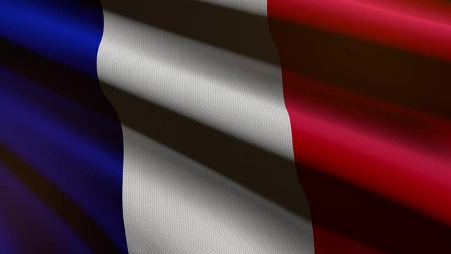 France flag - loop animation