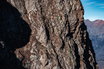 View of Caucasus from the top of Mount Aibga
