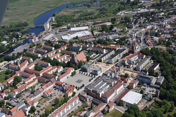 Fototapeta premium Hansestadt Anklam, Stadtzentrum 2016