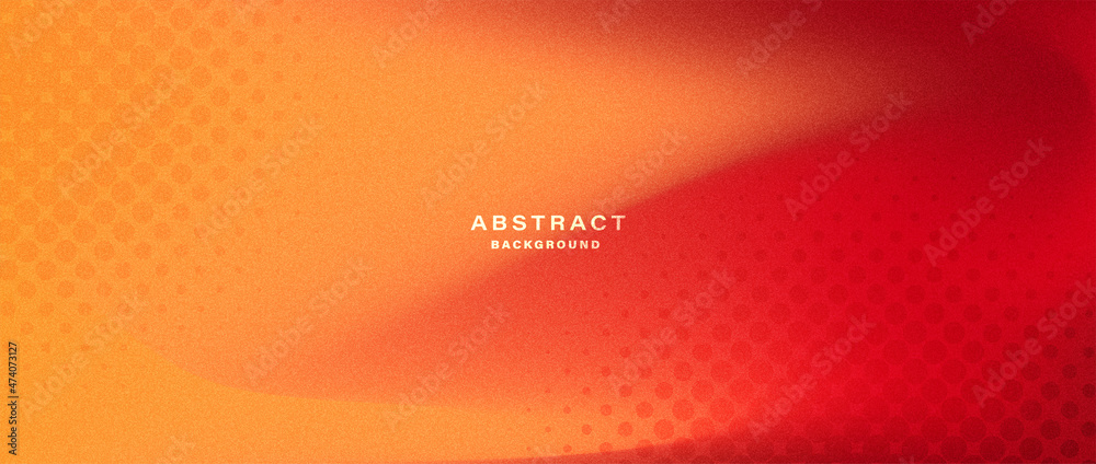 Poster Abstract orange and red gradient. Mesh blurred background vector.