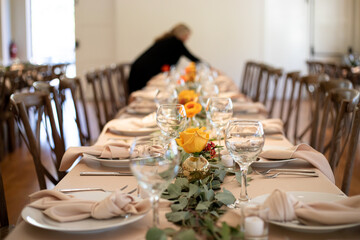 wedding table setting