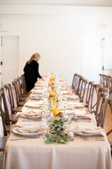 wedding table setting