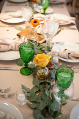 wedding table setting