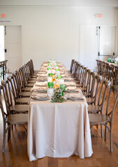 wedding table setting