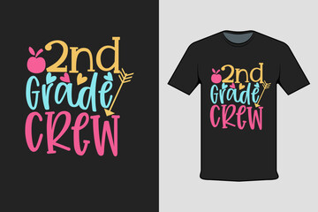 2nd Grade Crew T-shirt Printing Design