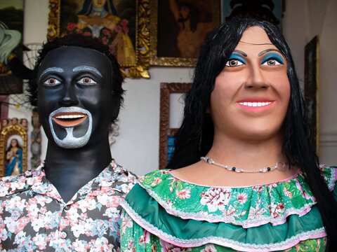 Brazilian carnival decoration made in Olinda, PE, Brazil.