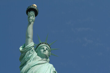 Obraz na płótnie Canvas The Statue of Liberty in New York city.